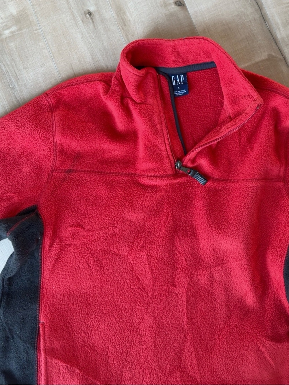 90’s Y2K GAP 1/4 ZIP FLEECE PULLOVER SIZE L